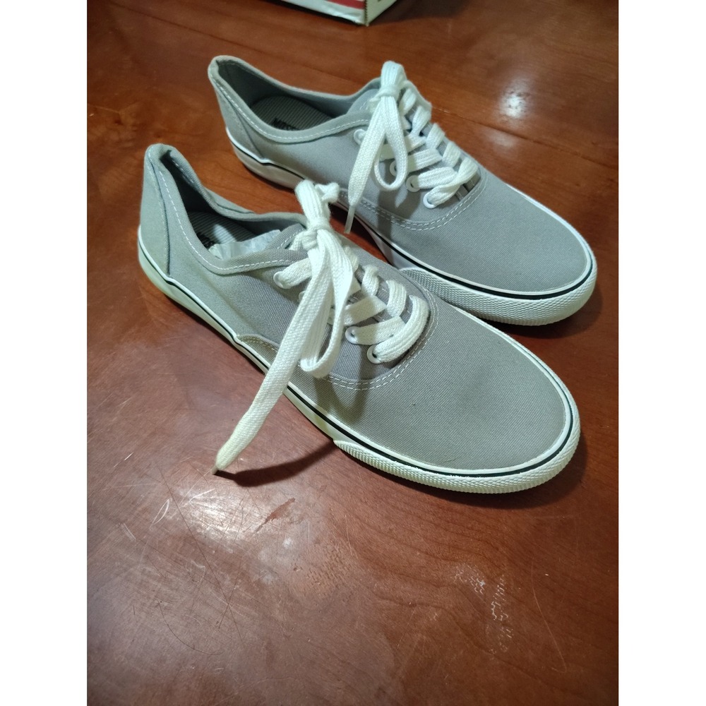 Mossimo Supply Co Womens Gray Canvas‎ Low Top Lace Up Sneakers Size 7